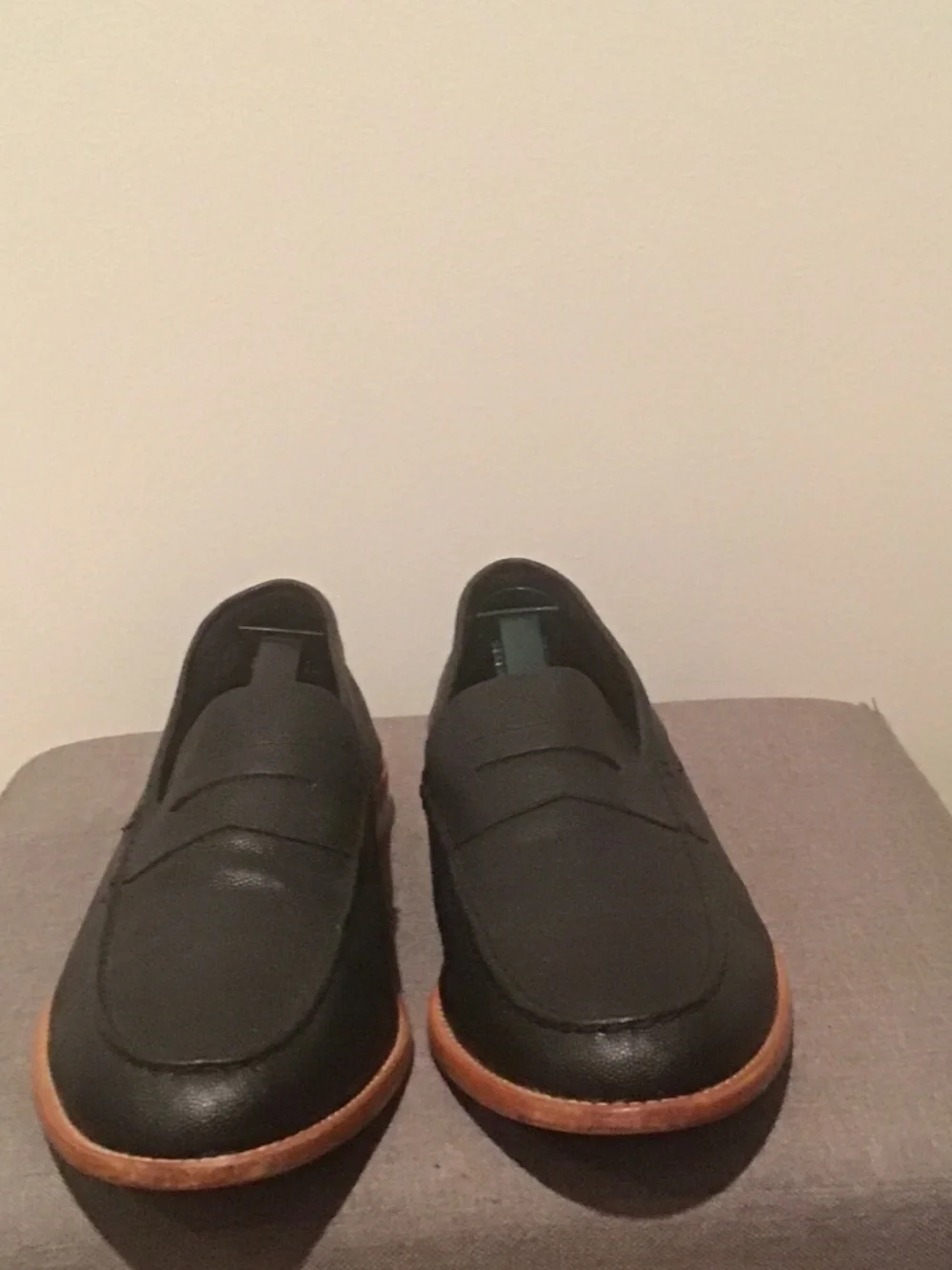 Black penny loafers Cole Haan x Todd Snyder textured size 11